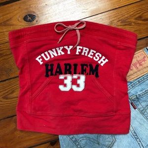 90s tube top red Harlem